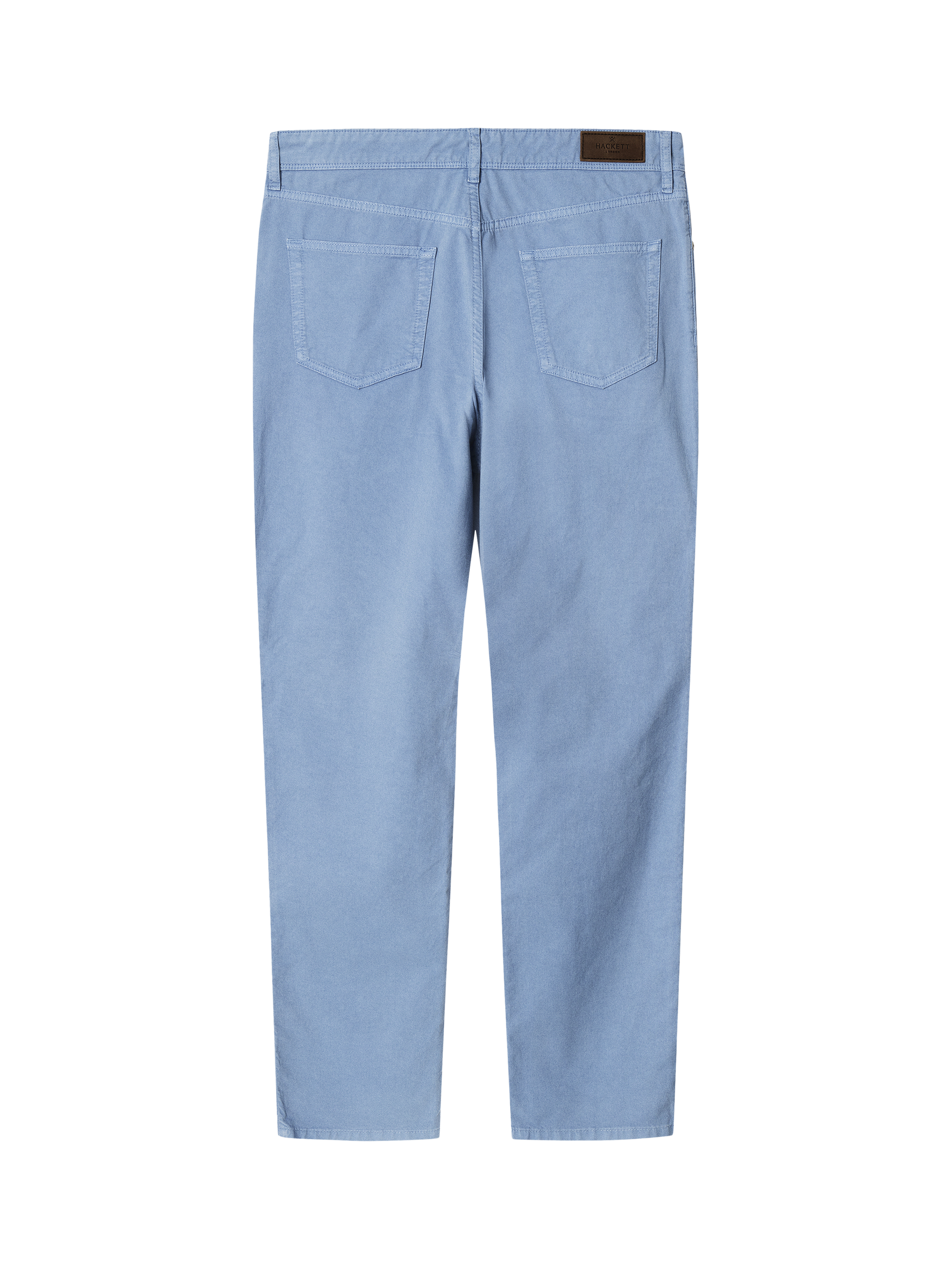 Product image 7 of 7, which shows Hackett London Cotton Blend Straight Fit Chinos, Chambray Blue, 30R