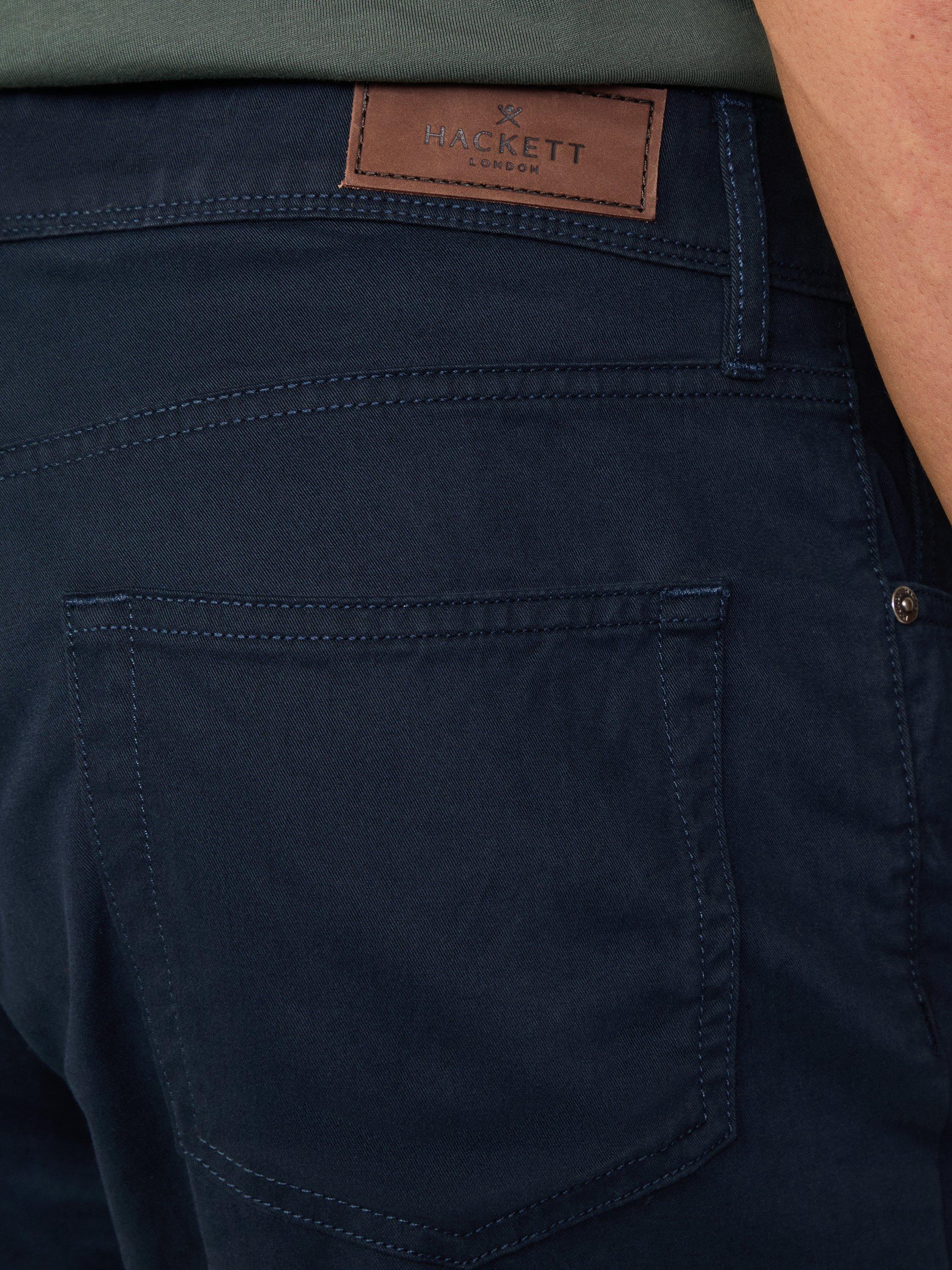 Product image 5 of 8, which shows Hackett London Cotton Blend Straight Fit Chinos, Navy Blazer, 28R