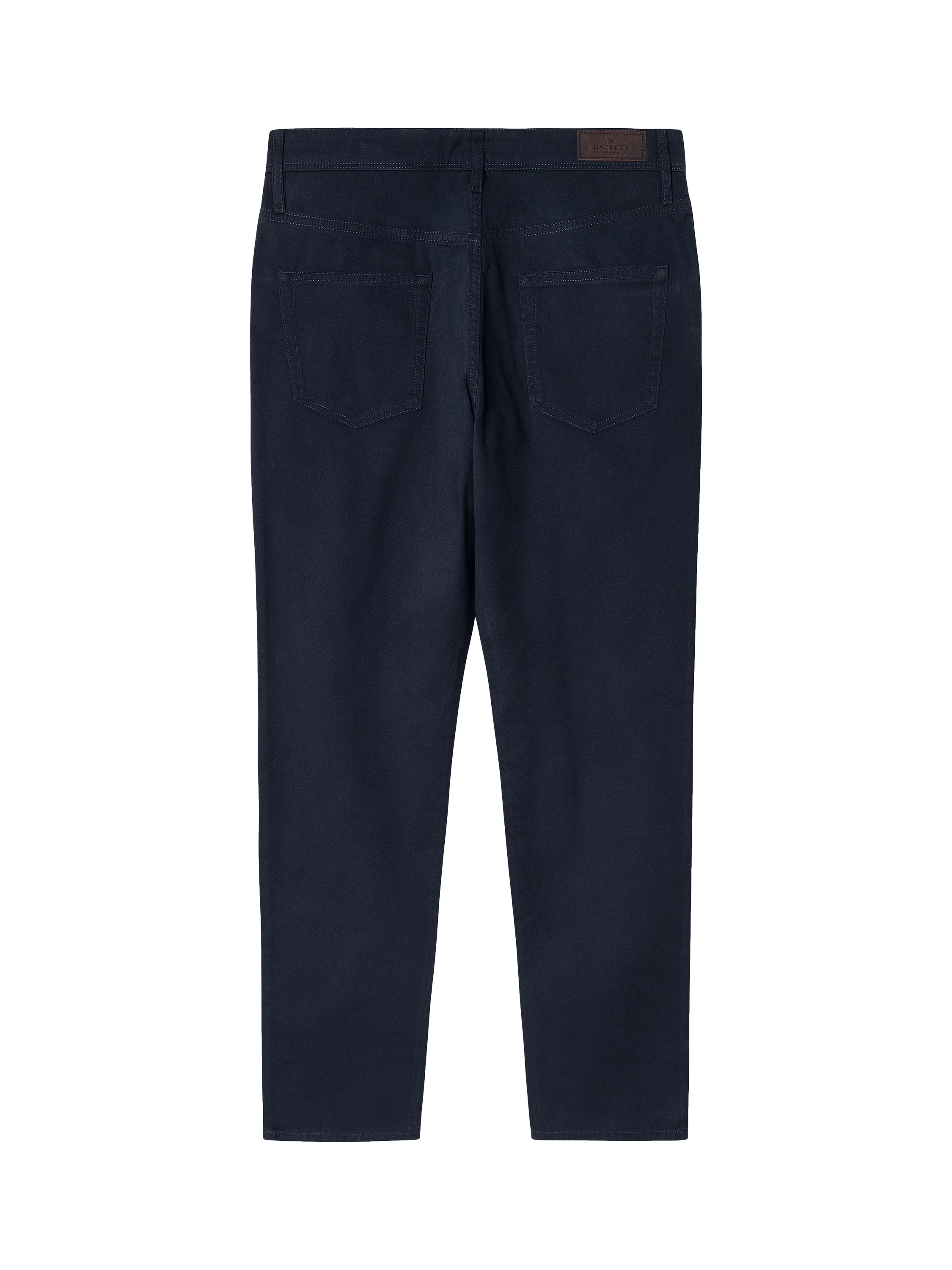 Product image 7 of 8, which shows Hackett London Cotton Blend Straight Fit Chinos, Navy Blazer, 28R