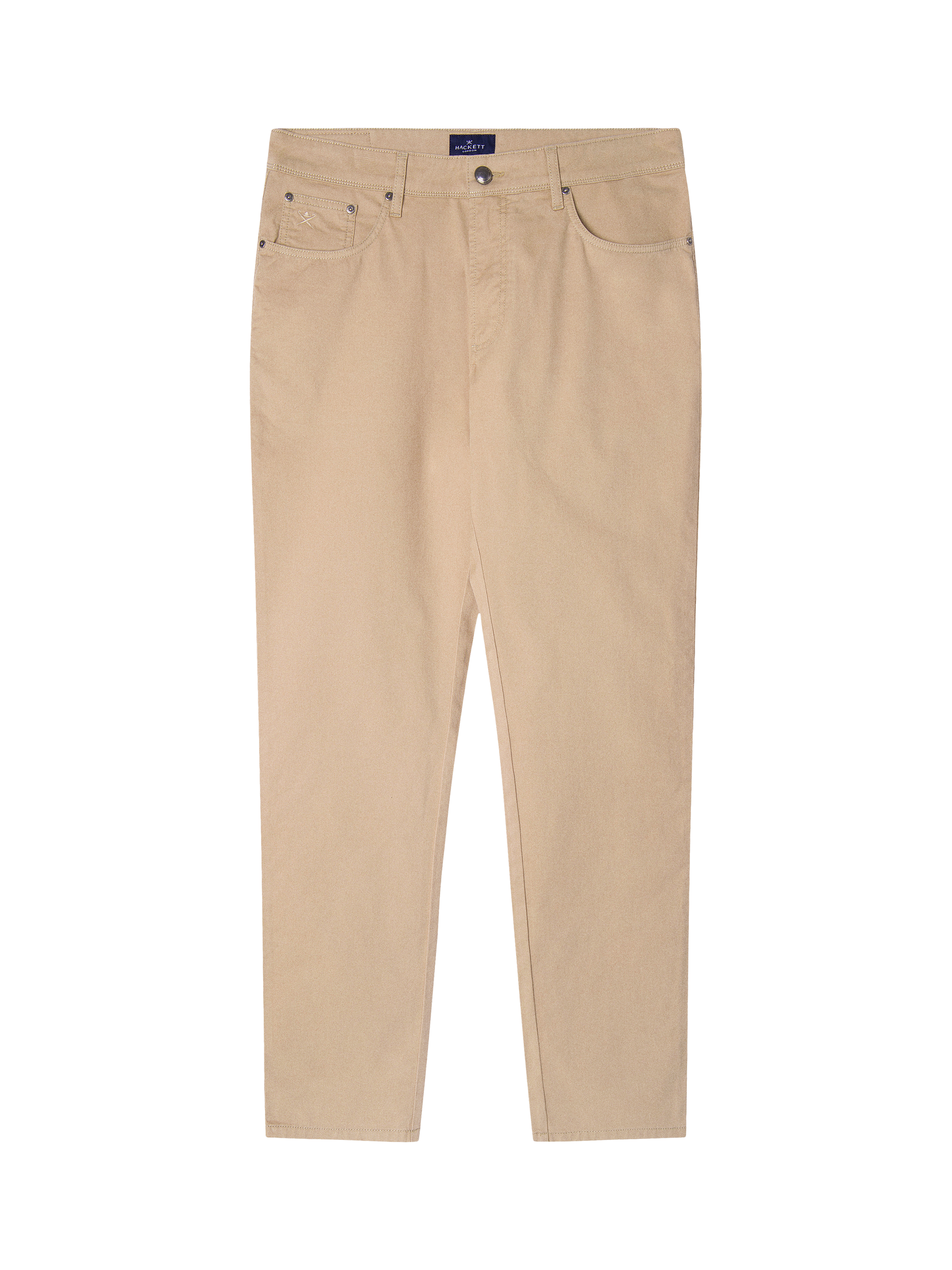 Product image 6 of 7, which shows Hackett London Cotton Blend Straight Fit Chinos, Oat, 28R