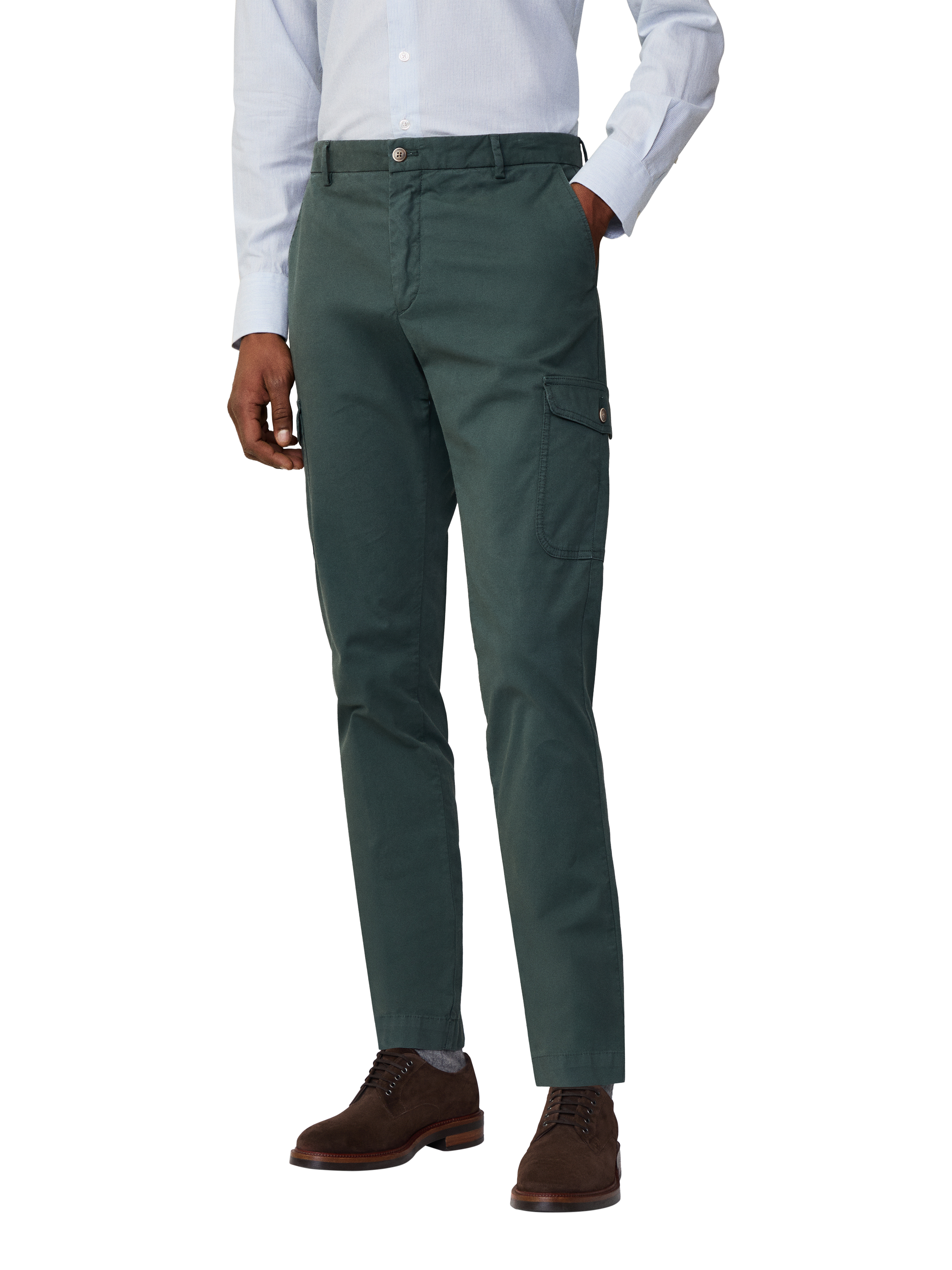 Hackett London Cargo Trousers, Regent Green