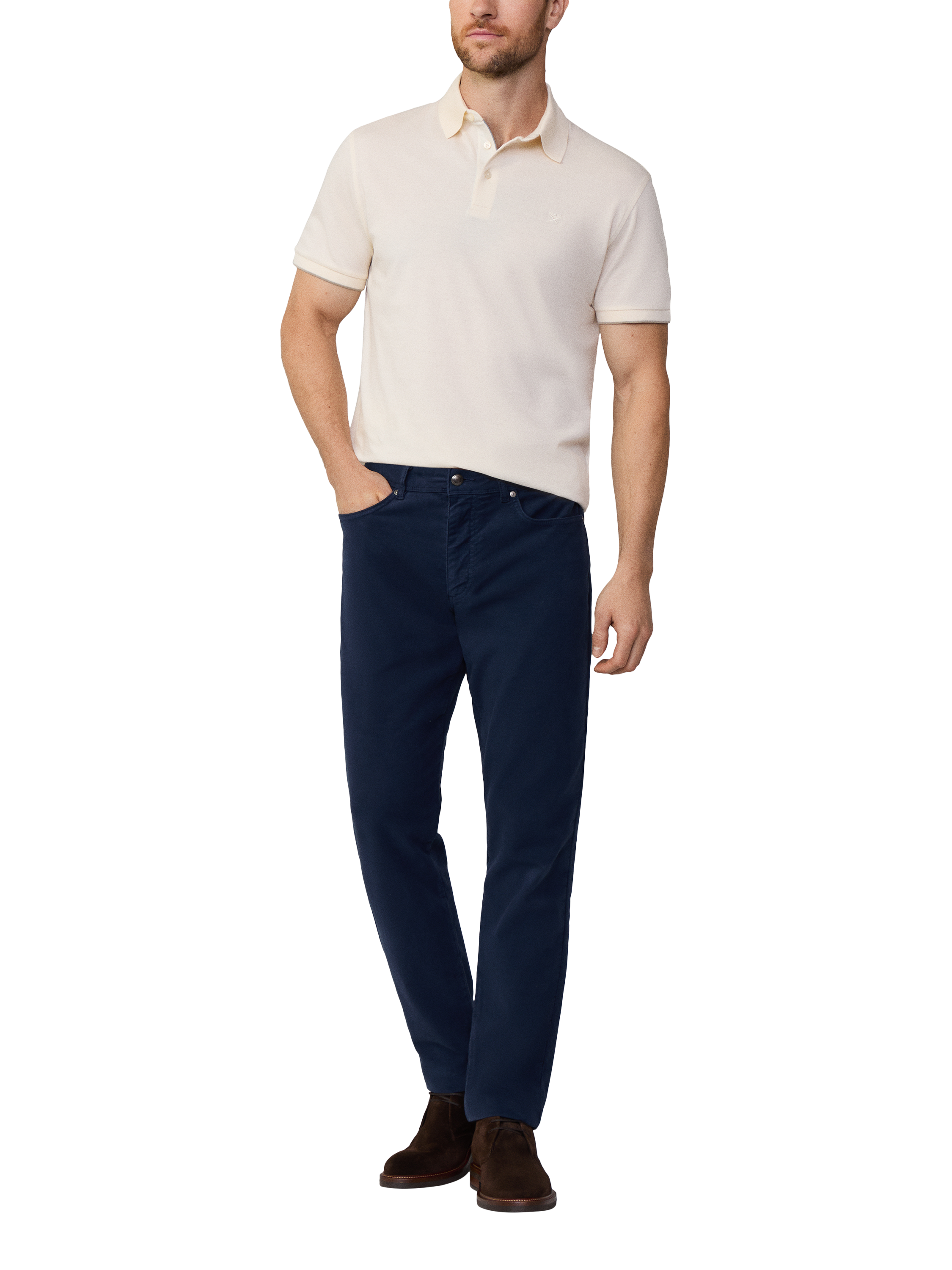 Hackett London Cotton Blend Chinos, Midnight Blue
