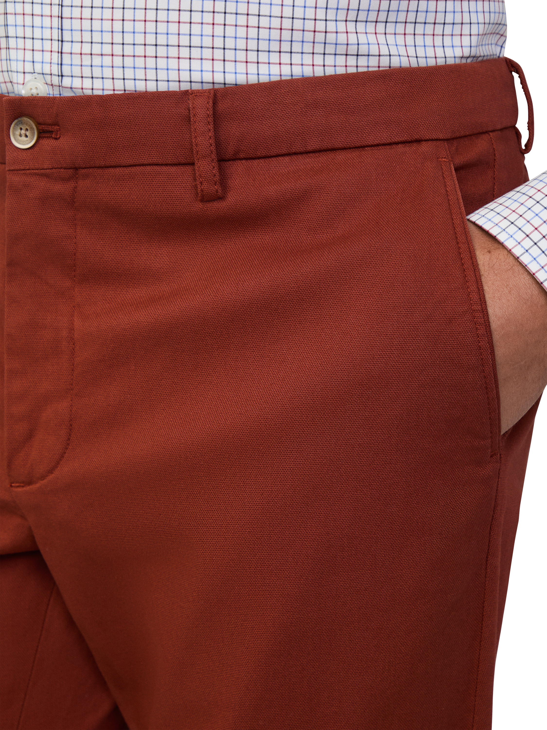Product image 5 of 8, which shows Hackett London Slim Fit Chinos, Cognac Brown, 30R