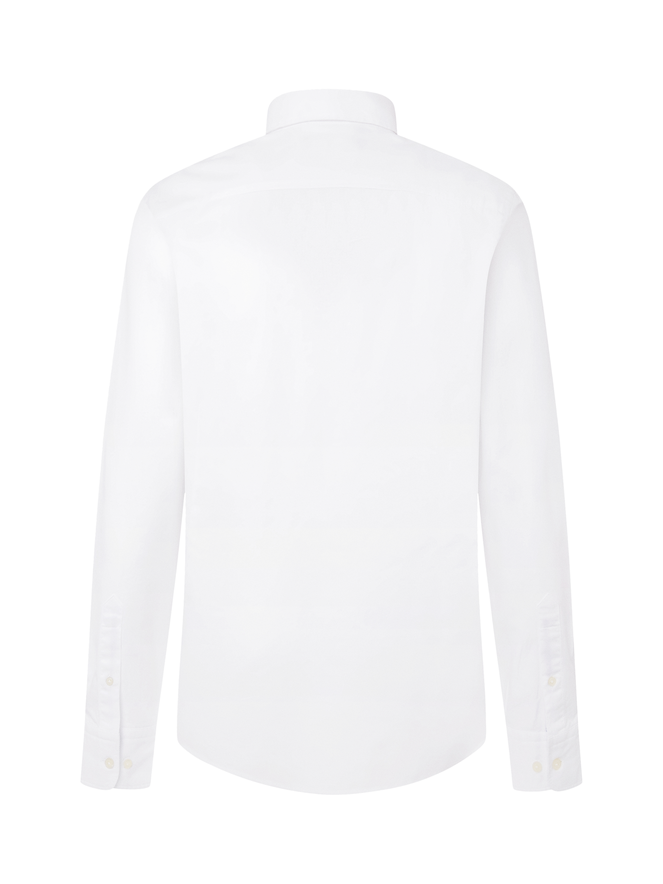 Product image 7 of 7, which shows Hackett London Tailored Fit Brompton Collar Oxford Cotton Shirt, Optic White, XS