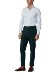 Hackett London Tailored Fit Stripe Cotton Shirt, Sky Blue, Sky Blue