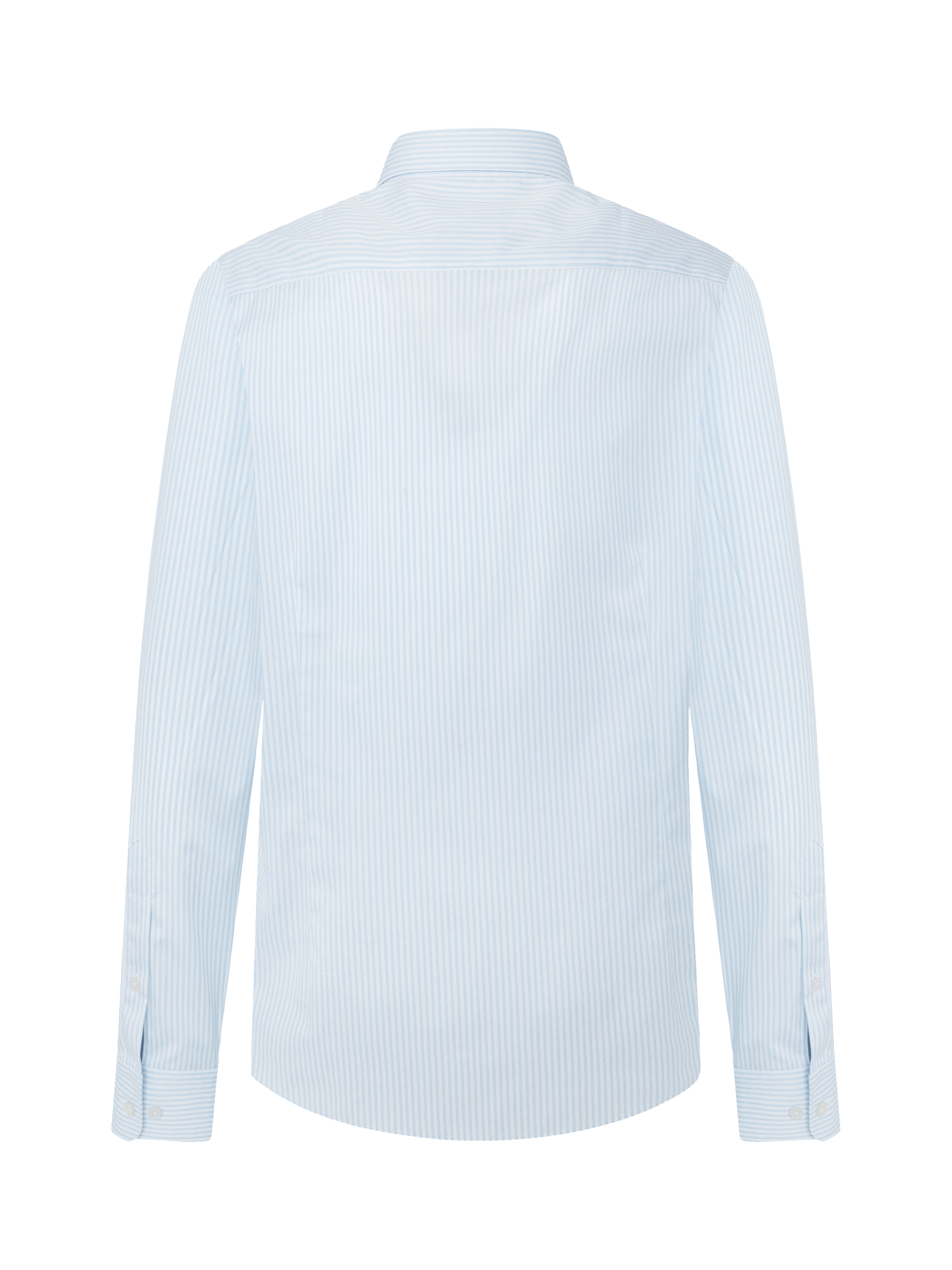 Product image 7 of 7, which shows Hackett London Tailored Fit Stripe Cotton Shirt, Sky Blue, Sky Blue, L