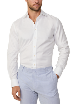 Hackett London Slim Fit Oxford Cotton Shirt, White - view 2, White