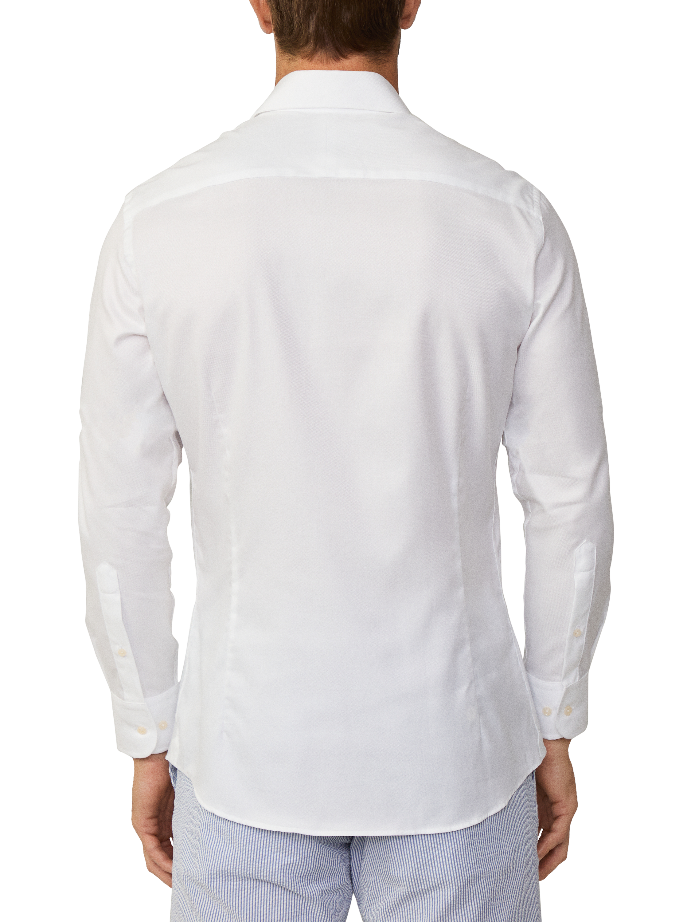 Product image 3 of 8, which shows Hackett London Slim Fit Oxford Cotton Shirt, White, S-M