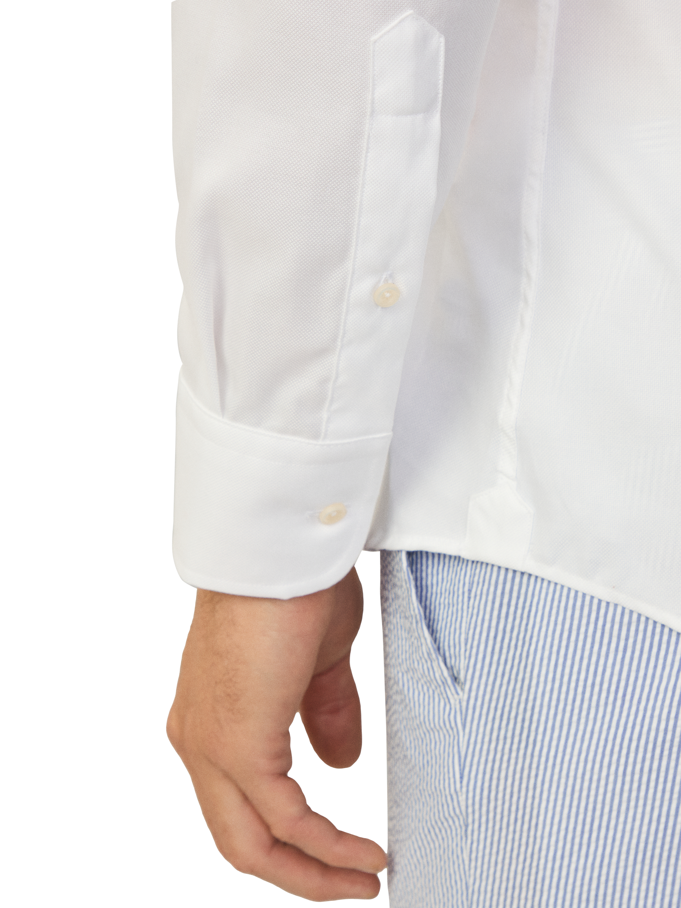 Product image 5 of 8, which shows Hackett London Slim Fit Oxford Cotton Shirt, White, S-M