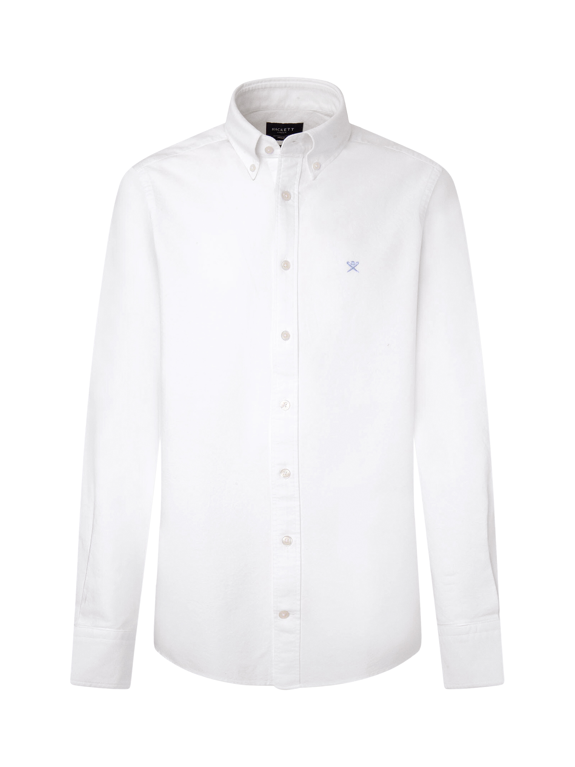 Product image 6 of 7, which shows Hackett London Slim Fit Brompton Collar Oxford Cotton Shirt, White, XS