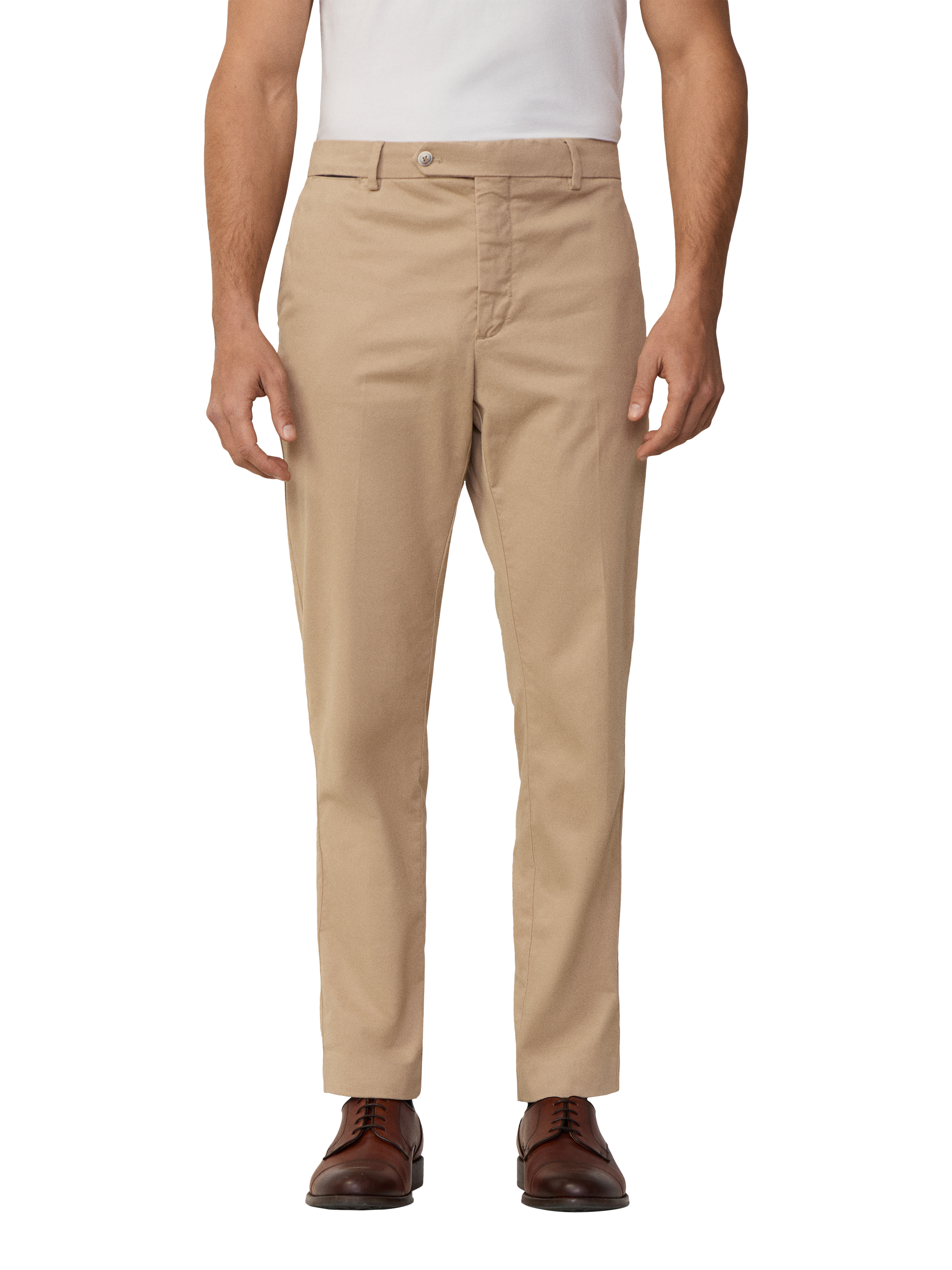 Product image 1 of 7, which shows Hackett London Cotton Blend Slim Fit Chinos, Oat, 28R