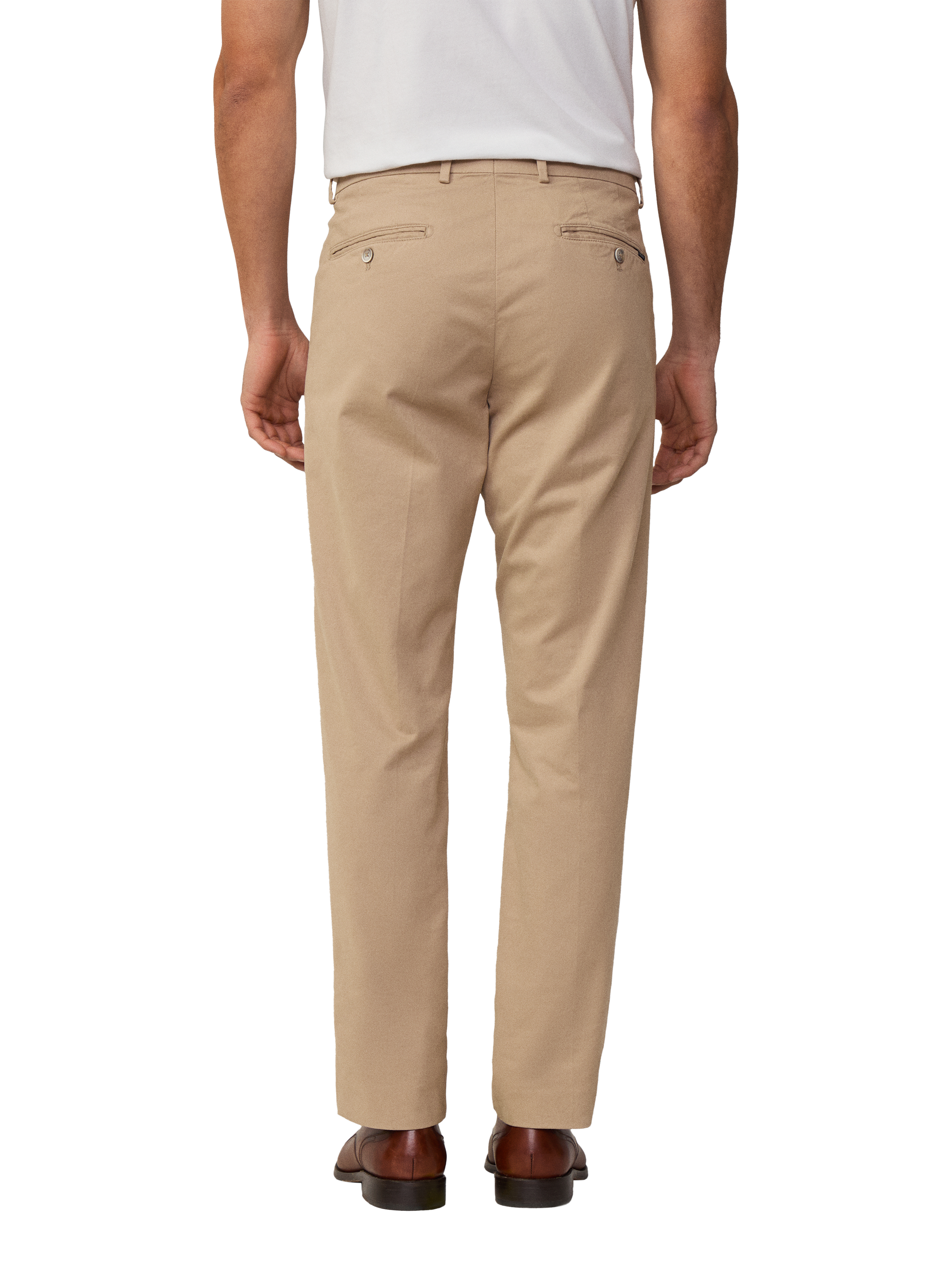 Product image 3 of 7, which shows Hackett London Cotton Blend Slim Fit Chinos, Oat, 28R