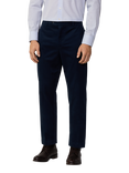 Hackett London Cotton Blend Slim Fit Trousers, Navy Blazer