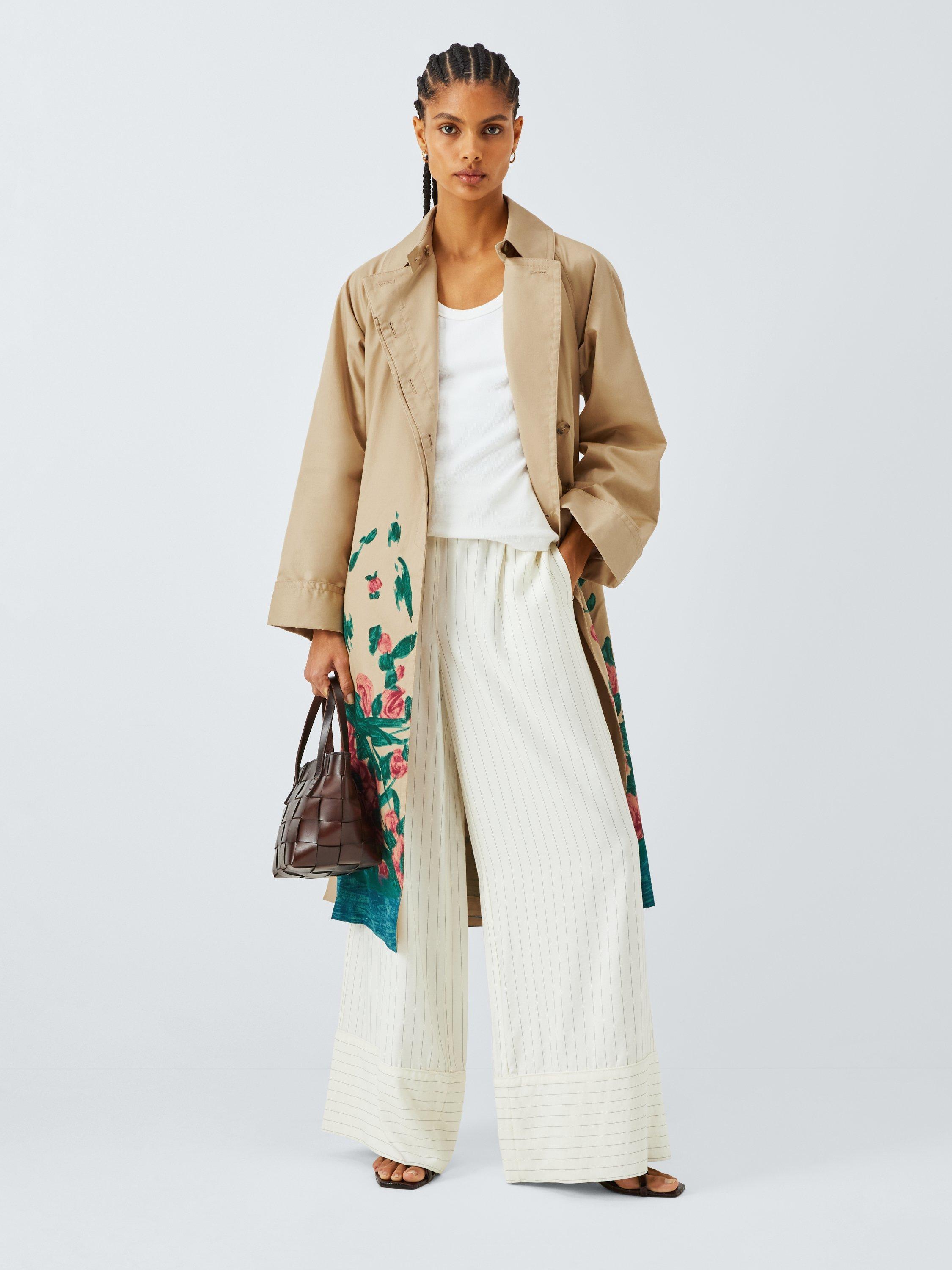 Product image 3 of 6, which shows Weekend MaxMara Pesco Water Repellent Trench Coat, Beige/Multi, 10