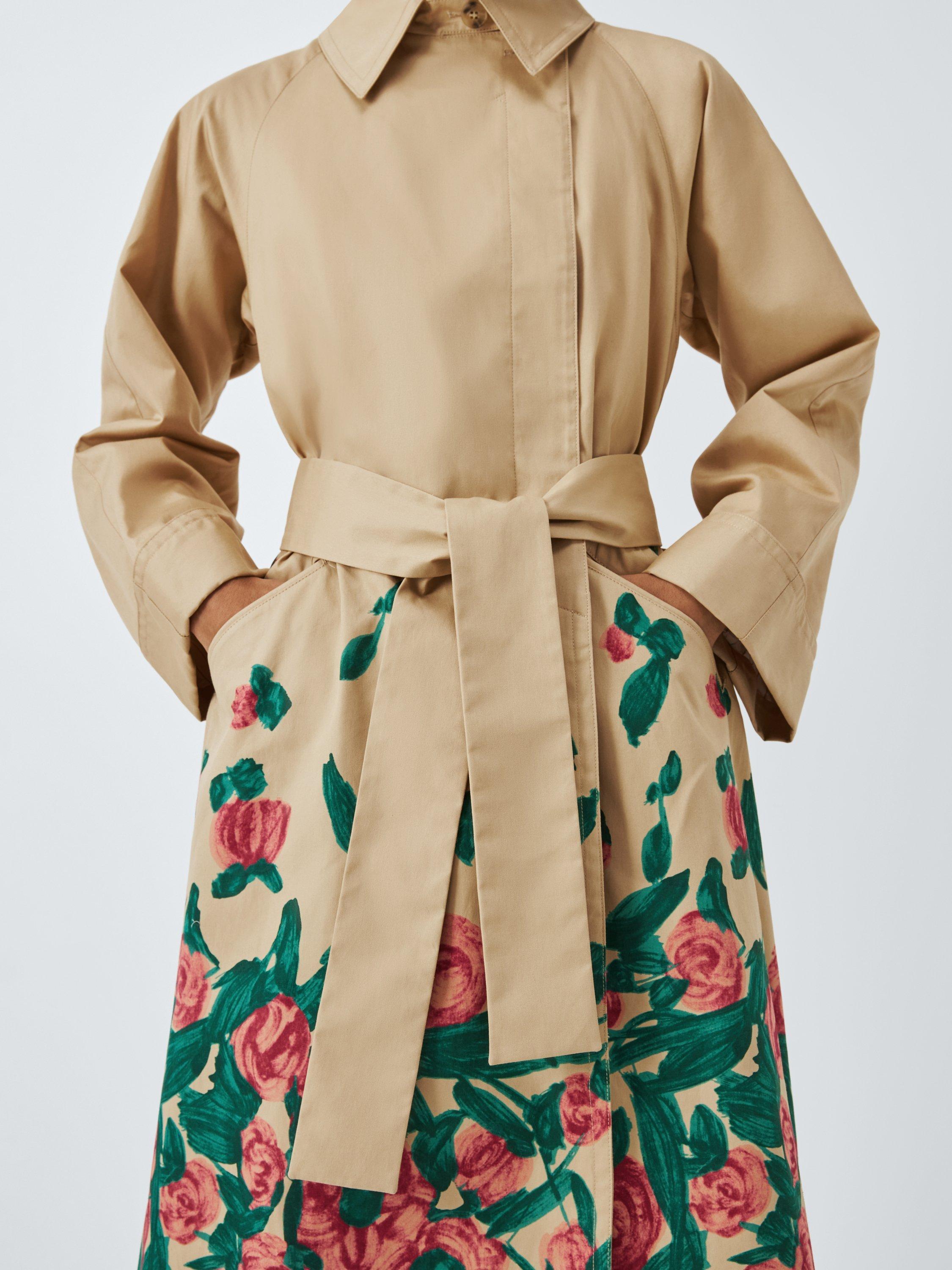 Product image 5 of 6, which shows Weekend MaxMara Pesco Water Repellent Trench Coat, Beige/Multi, 10