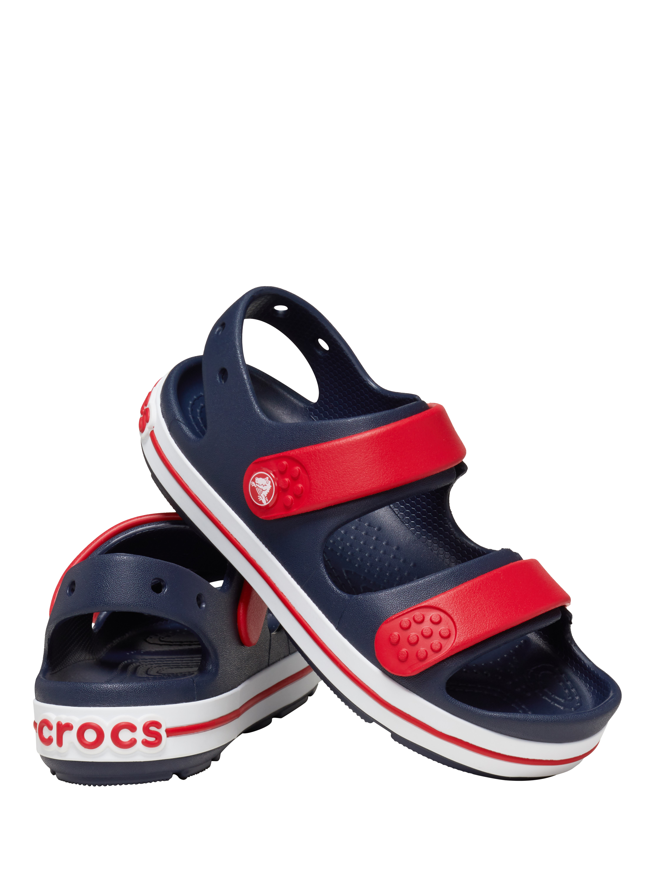 Product image 2 of 6, which shows Crocs Kids' Crocband Cruiser Sandals, Navy/Red, 4 Jnr