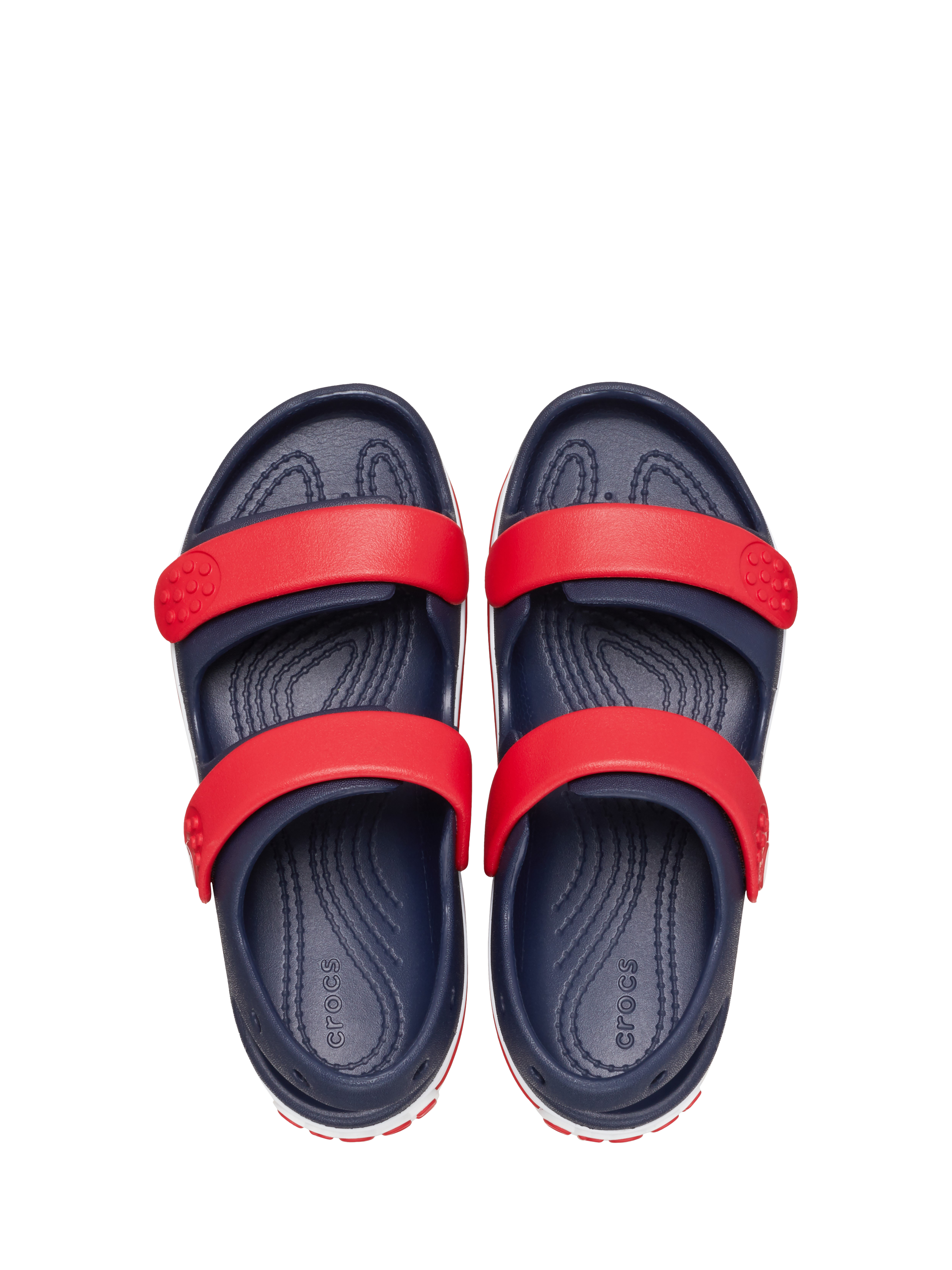 Product image 4 of 6, which shows Crocs Kids' Crocband Cruiser Sandals, Navy/Red, 4 Jnr