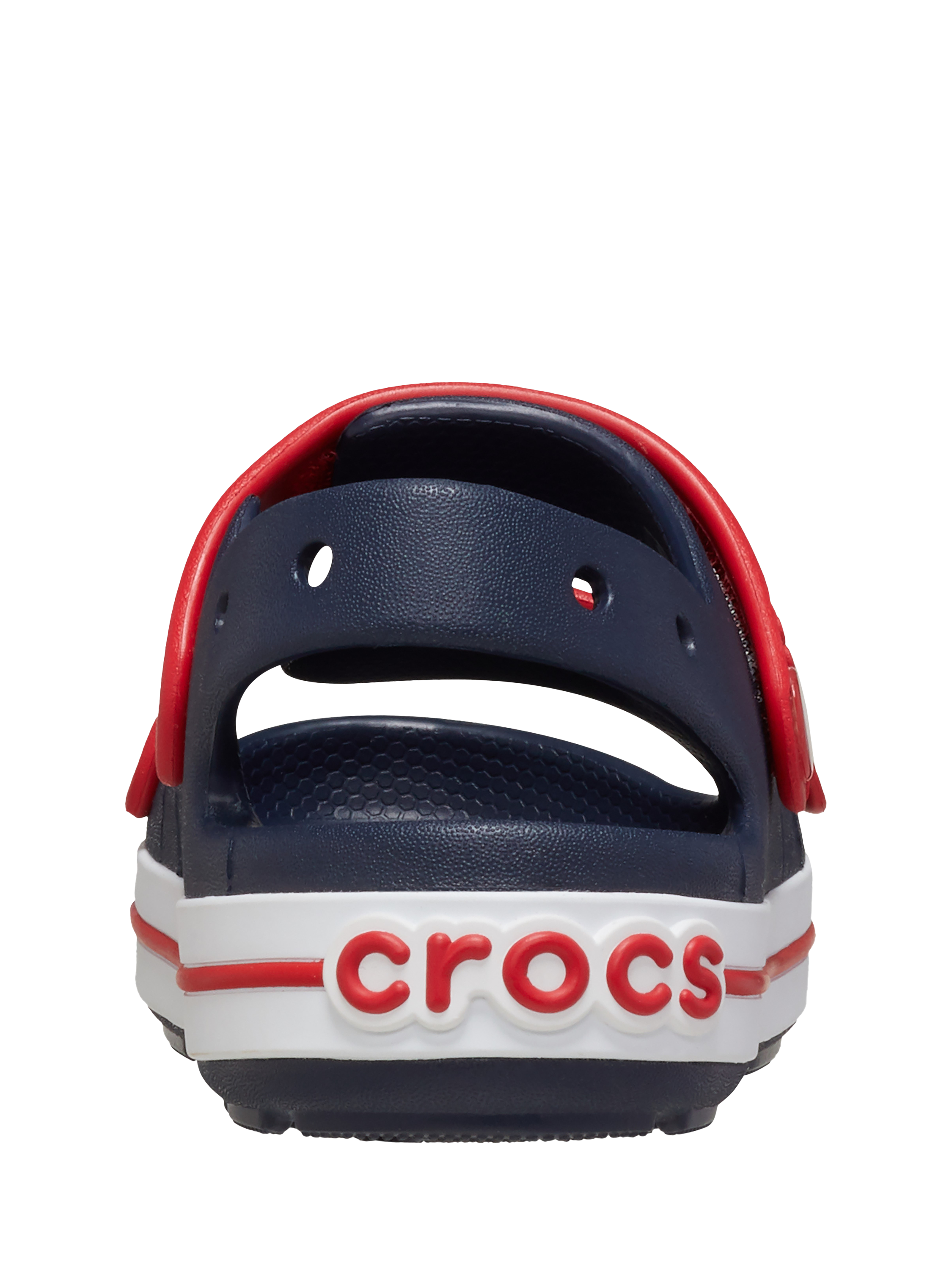 Product image 5 of 6, which shows Crocs Kids' Crocband Cruiser Sandals, Navy/Red, 4 Jnr