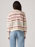 Levi's Gala Fair Isle Cardigan, White/Multi