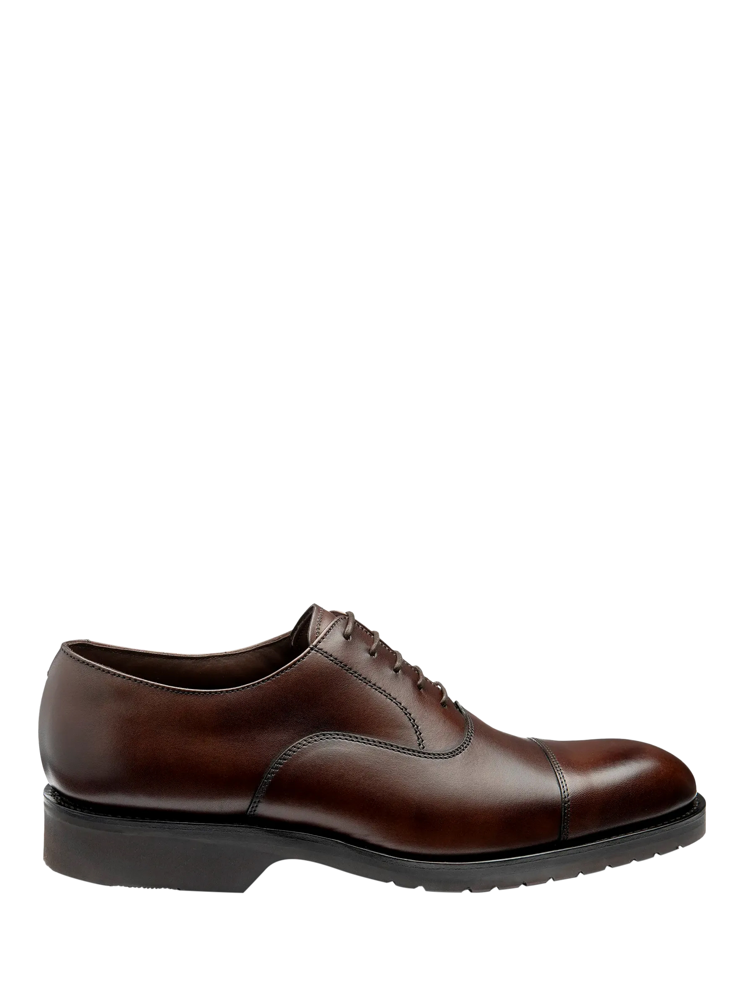 Product image 1 of 3, which shows Loake Hitchcock Leather Oxford Lace Up Shoes, Brown, 7