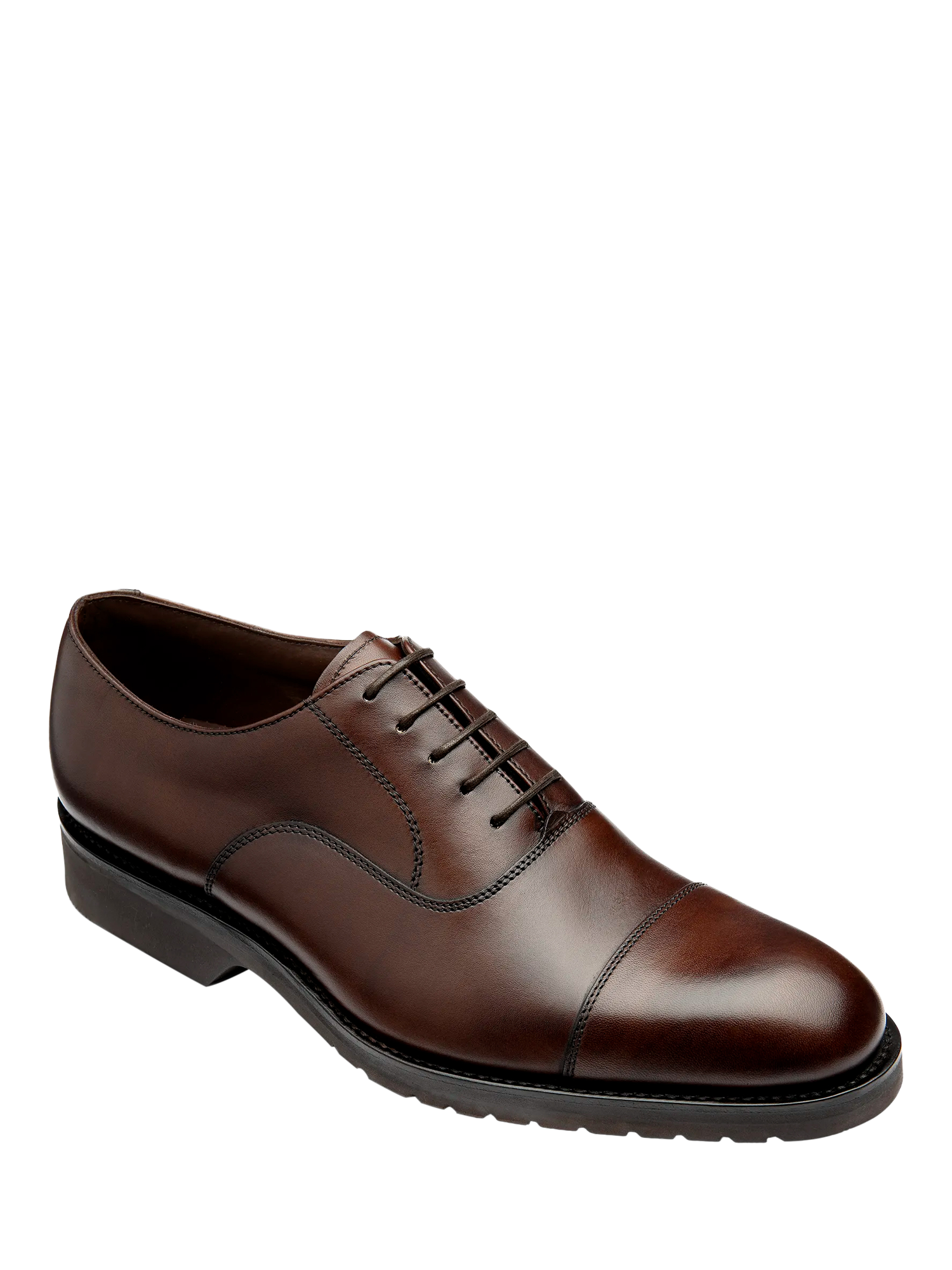 Product image 2 of 3, which shows Loake Hitchcock Leather Oxford Lace Up Shoes, Brown, 7