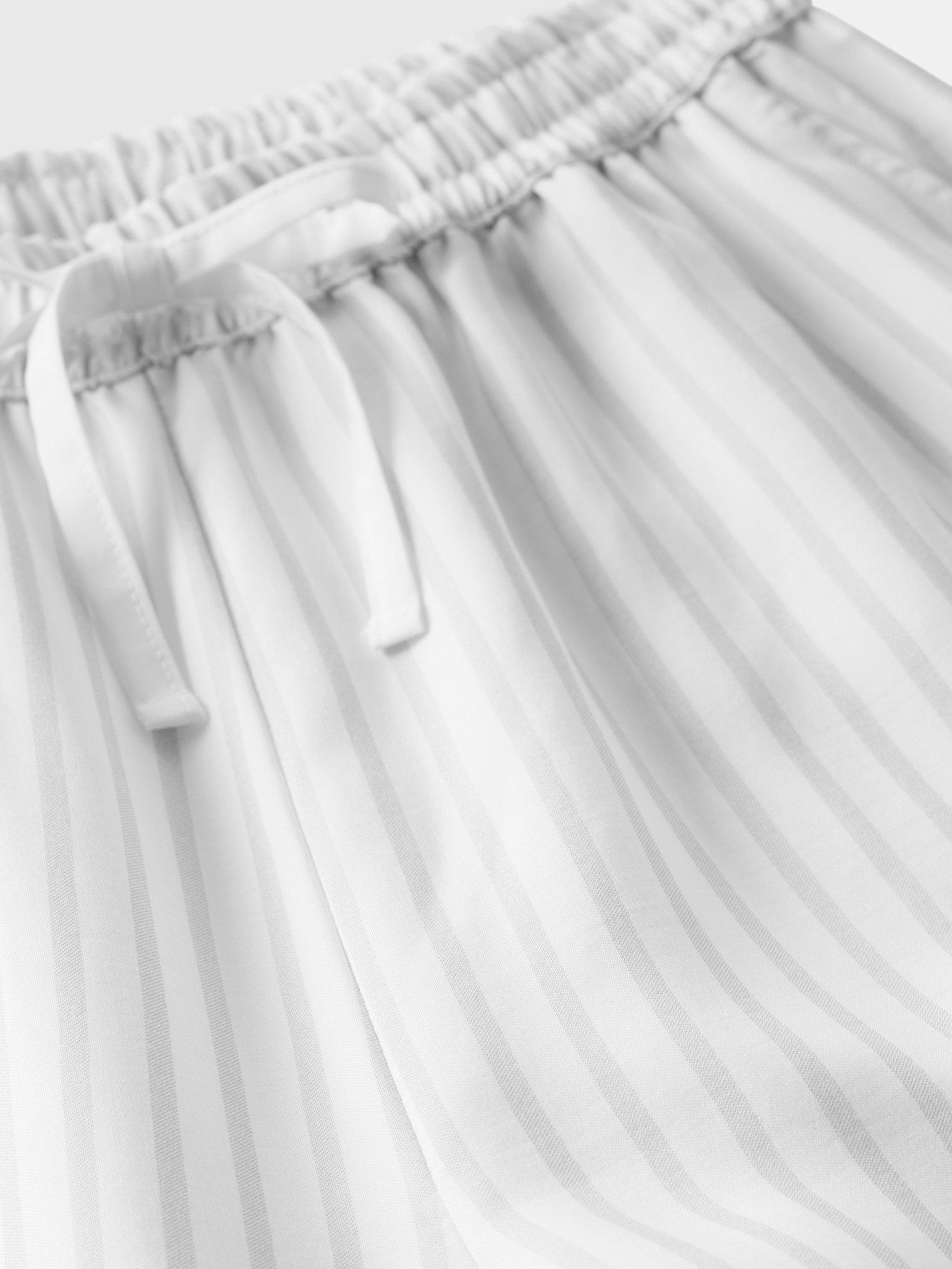 Product image 7 of 7, which shows Mint Velvet Stripe Pyjama Bottoms, Grey/Multi, L