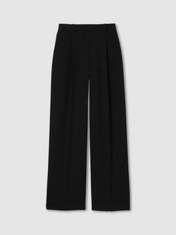 Reiss Petite Eden Wide Leg Trousers - view 2, Black