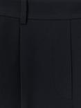 Reiss Eden Wide Leg Trousers, Navy