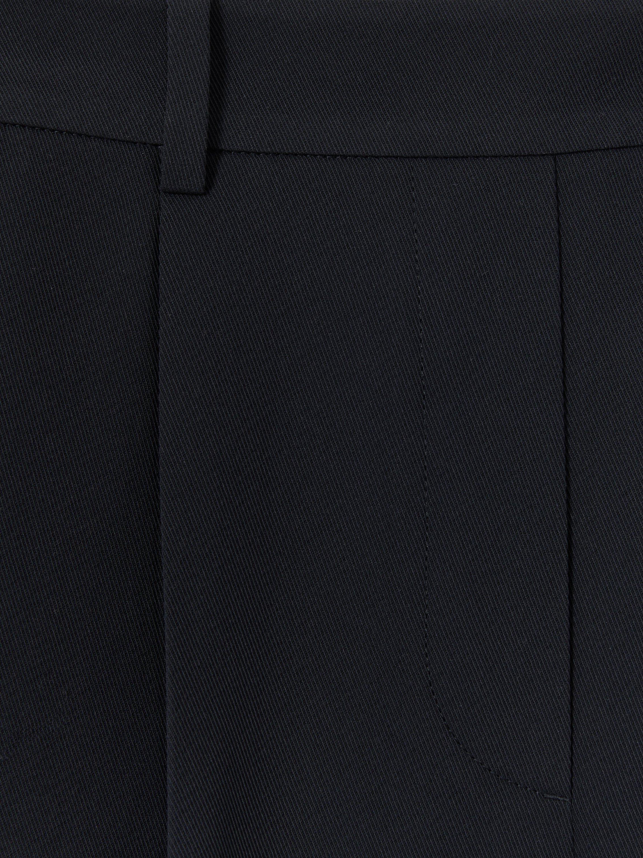 Product image 2 of 5, which shows Reiss Petite Eden Wide Leg Trousers, Navy, 6Pt