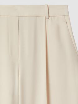 Reiss Eden Wide Leg Trousers - view 2, Cream