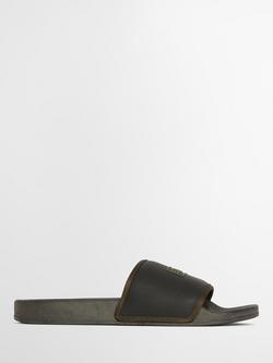 Barbour Cresswell Sliders, Black, Black