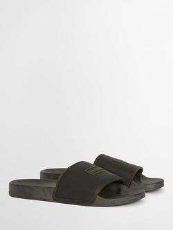 Barbour Cresswell Sliders, Black - view 2, Black