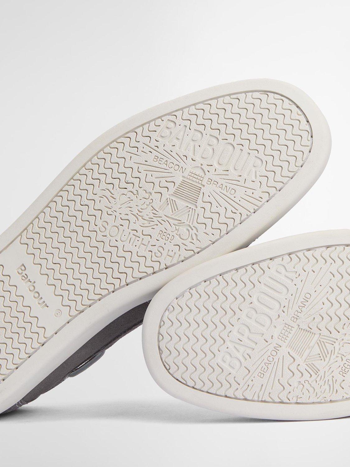 Product image 4 of 6, which shows Barbour Armada Suede Boat Shoes, Grey, 7