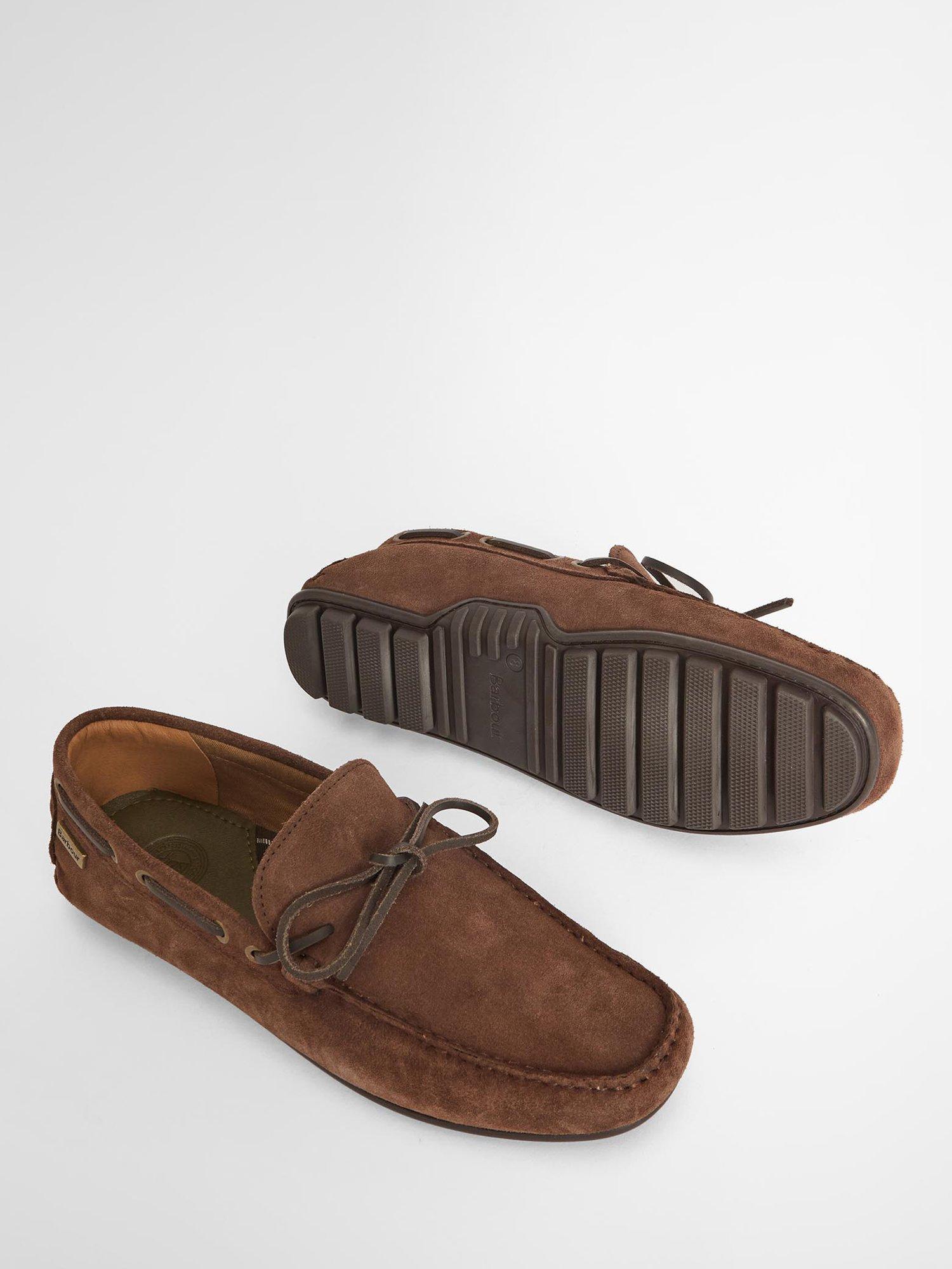 Product image 6 of 6, which shows Barbour Courage Suede Driving Shoes, Chocco, 7