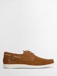 Barbour Armada Suede Boat Shoes, Tan