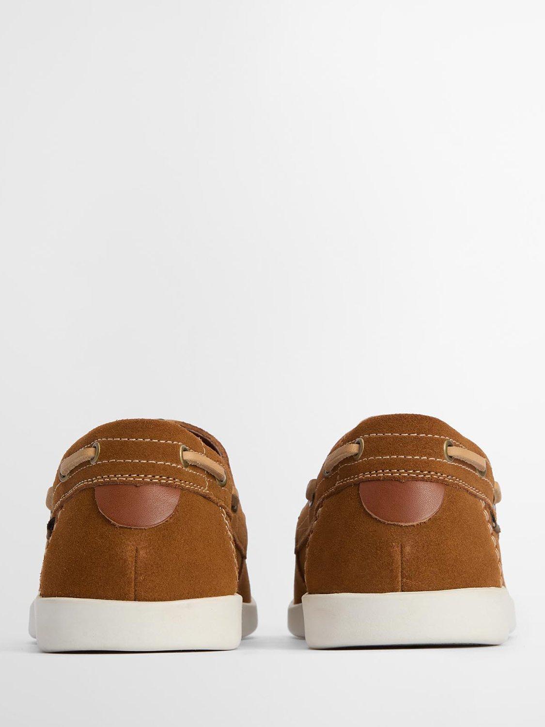 Product image 3 of 6, which shows Barbour Armada Suede Boat Shoes, Tan, 7