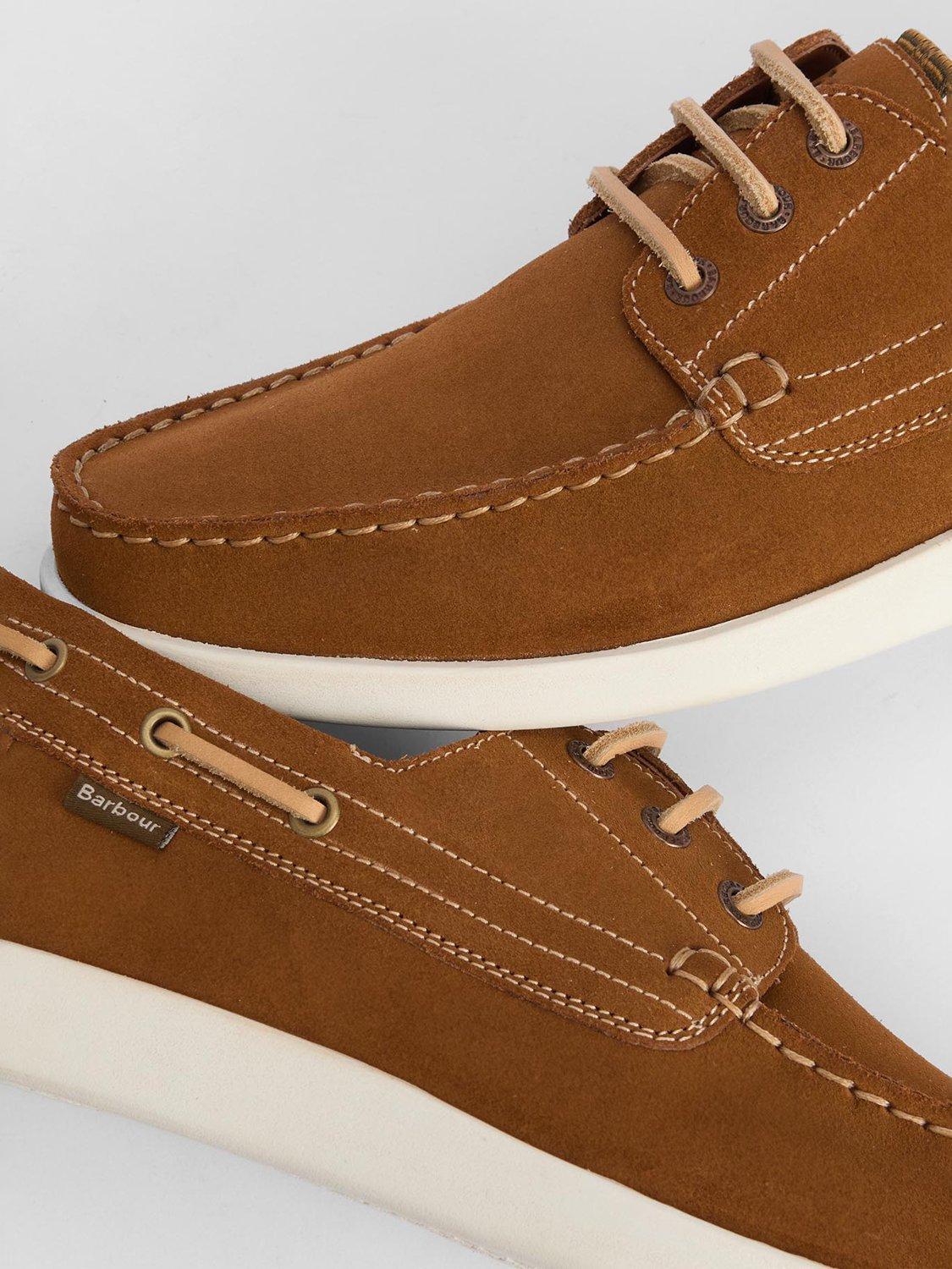 Product image 5 of 6, which shows Barbour Armada Suede Boat Shoes, Tan, 7