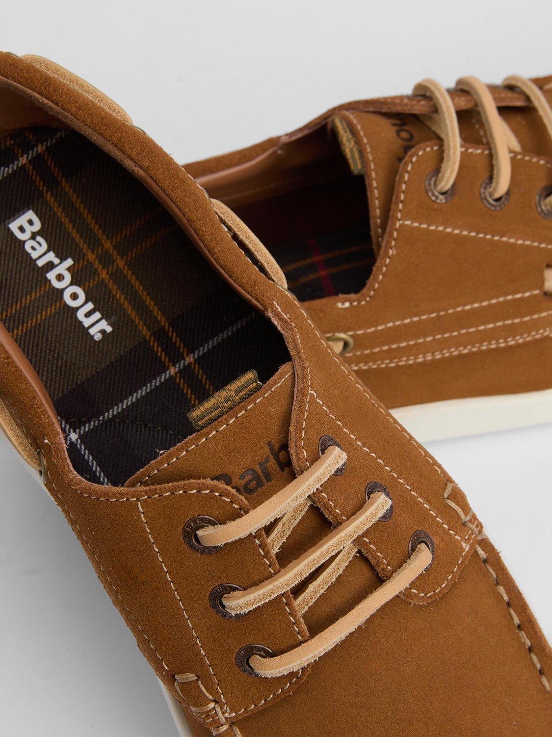 Product image 6 of 6, which shows Barbour Armada Suede Boat Shoes, Tan, 7