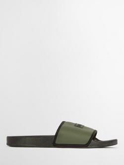 Barbour Cresswell Sliders, Olive, Olive