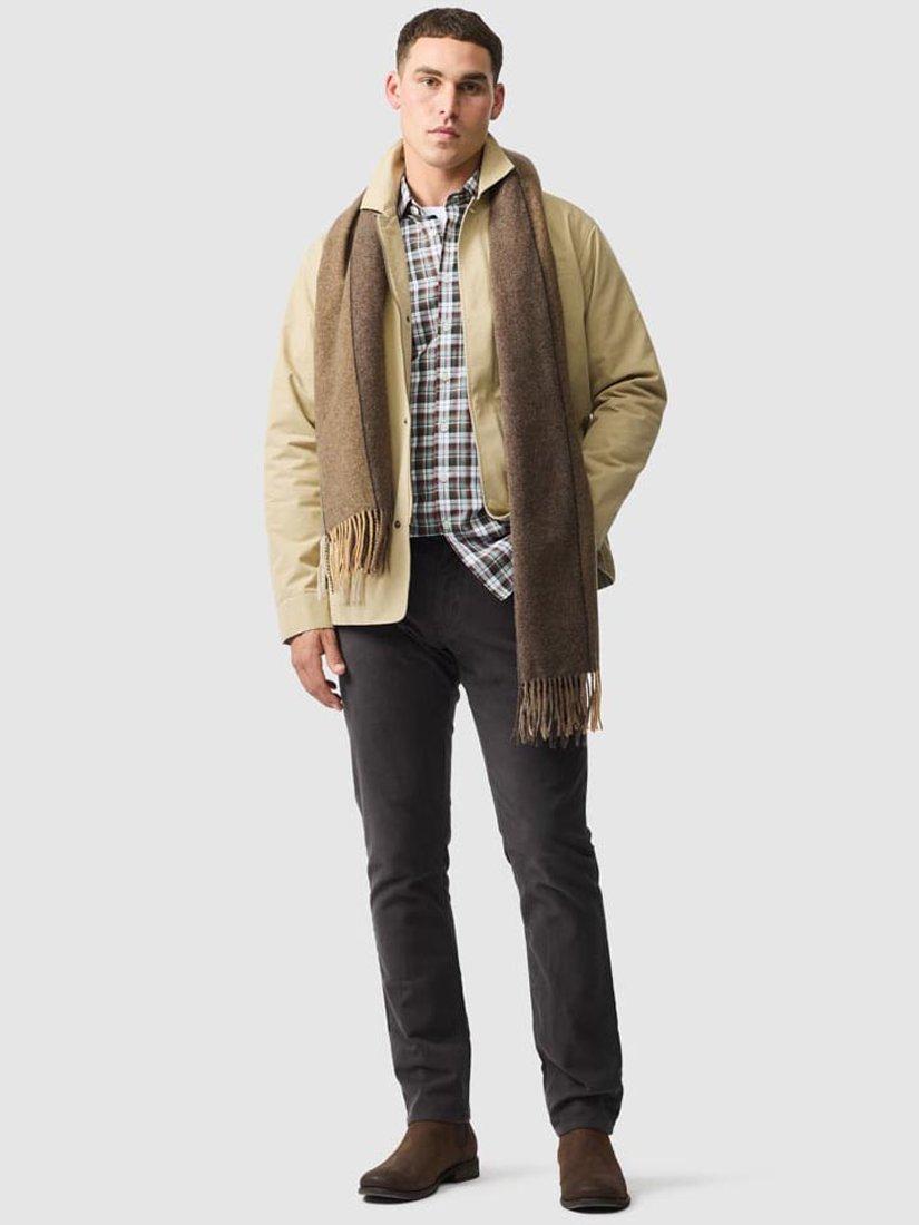 Product image 2 of 6, which shows Rodd & Gunn Albury Straight Fit Moleskin Stretch Cotton Jeans, Fossil, 28R