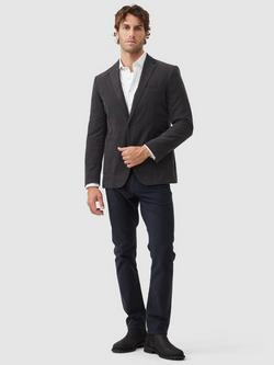 Rodd & Gunn Saint Bathans Cotton Corduroy Slim Fit Blazer - view 2, Charcoal