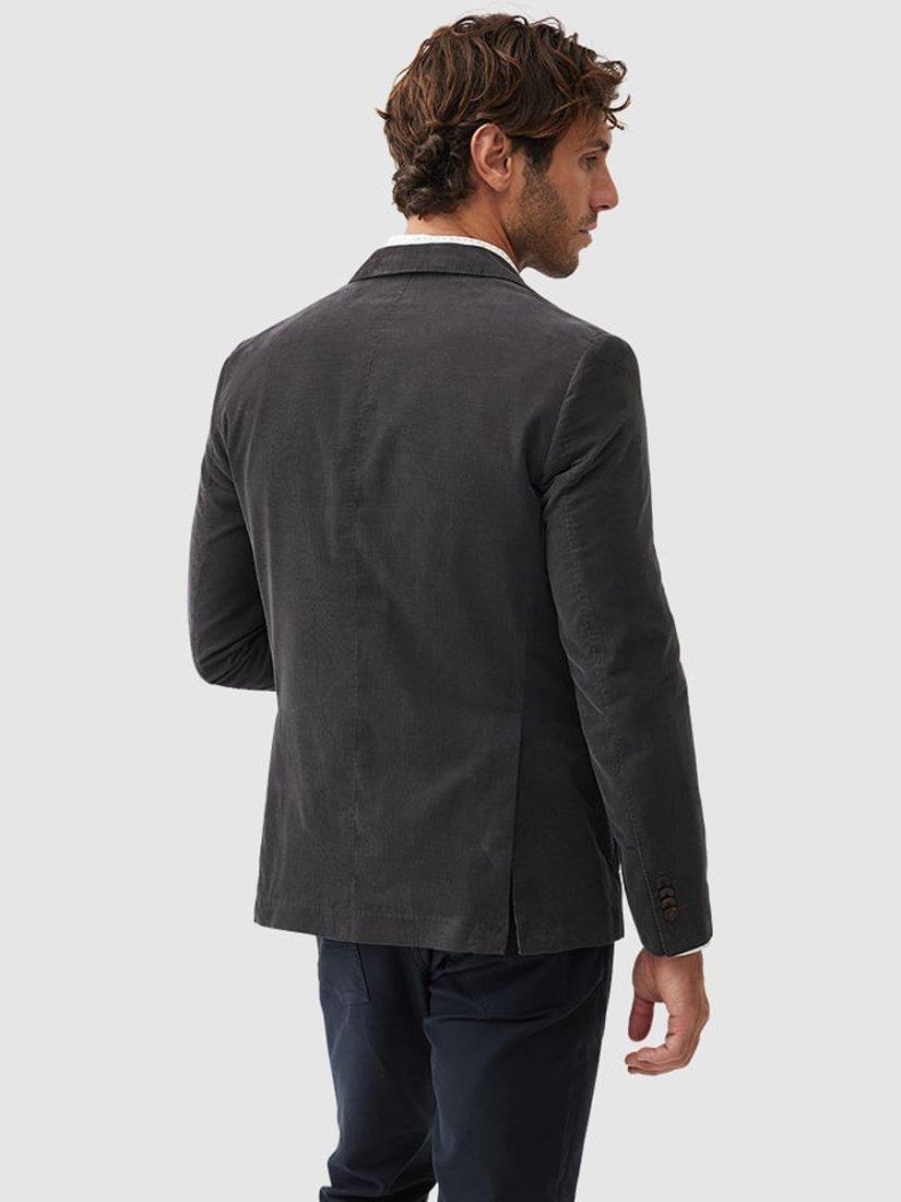 Product image 3 of 5, which shows Rodd & Gunn Saint Bathans Cotton Corduroy Slim Fit Blazer, Charcoal, L