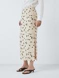 John Lewis Embellished Pencil Skirt, Natural