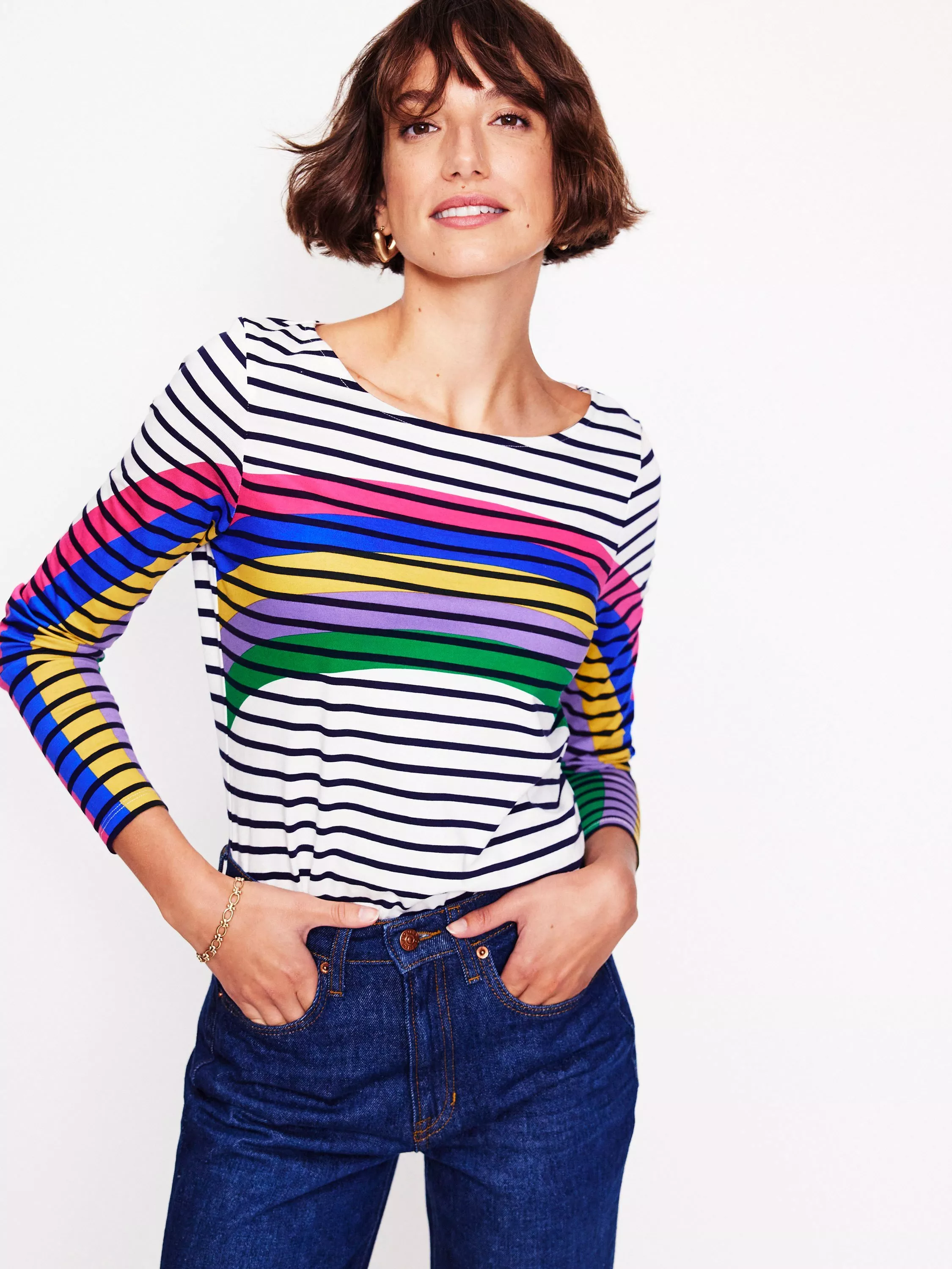 Rainbow Print Women s Shirts Tops John Lewis Partners
