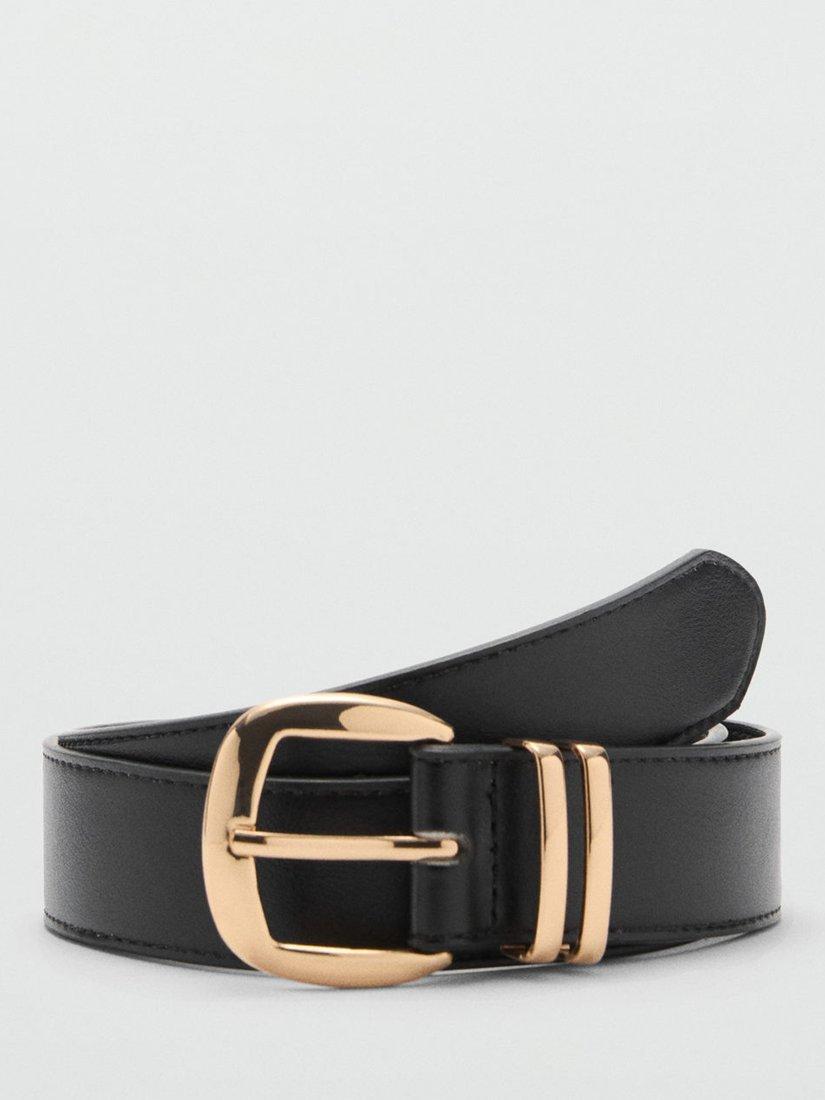 Mango Nash Belt, Black