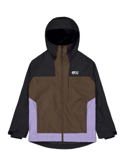 Picture Seakrest Colour Block Hooded Ski Jacket, Black/Chicory