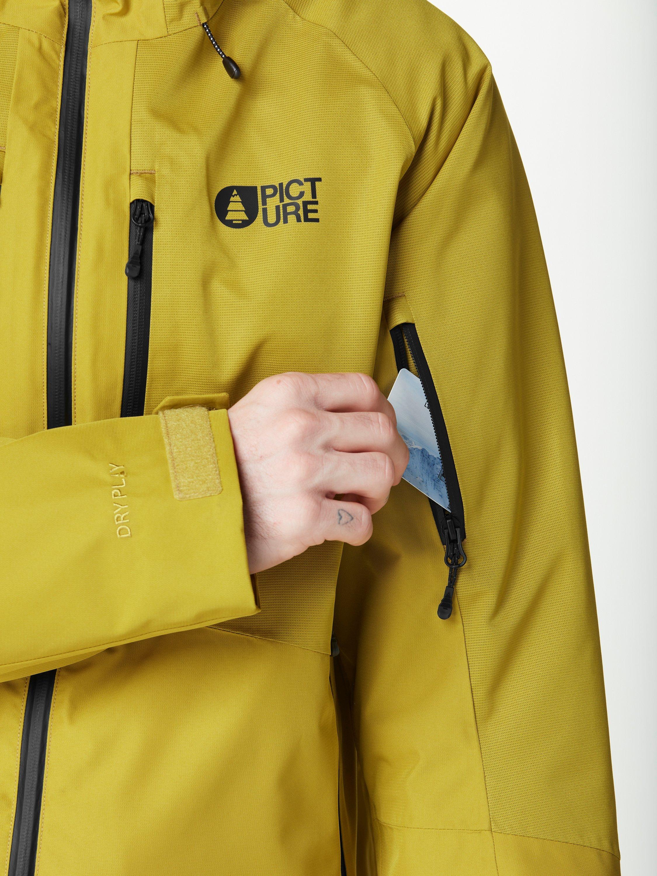 Product image 9 of 10, which shows Picture Goods Insulated 2-Layer Hooded Ski Jacket, Golden, S