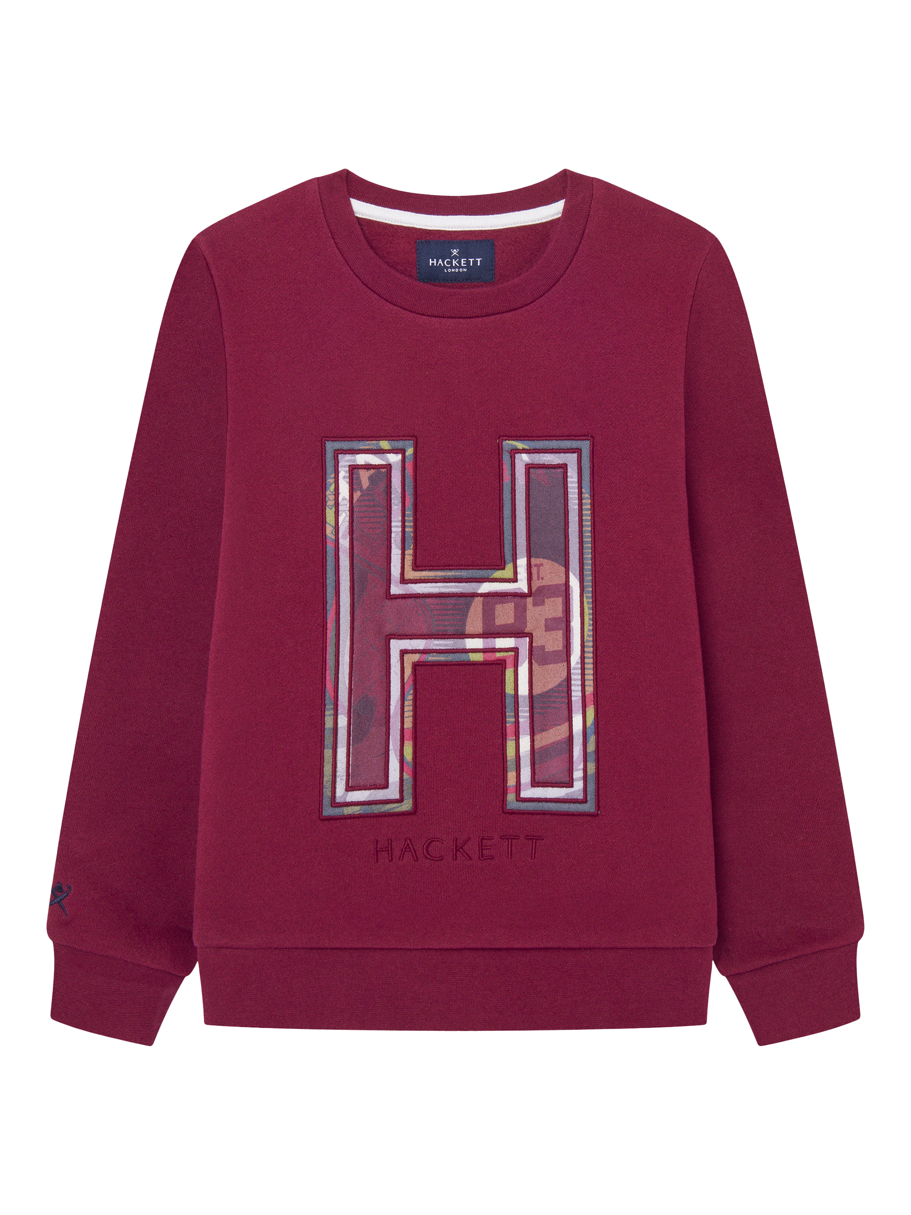 Hackett London Kids Cotton Logo Sweatshirt Winter Red