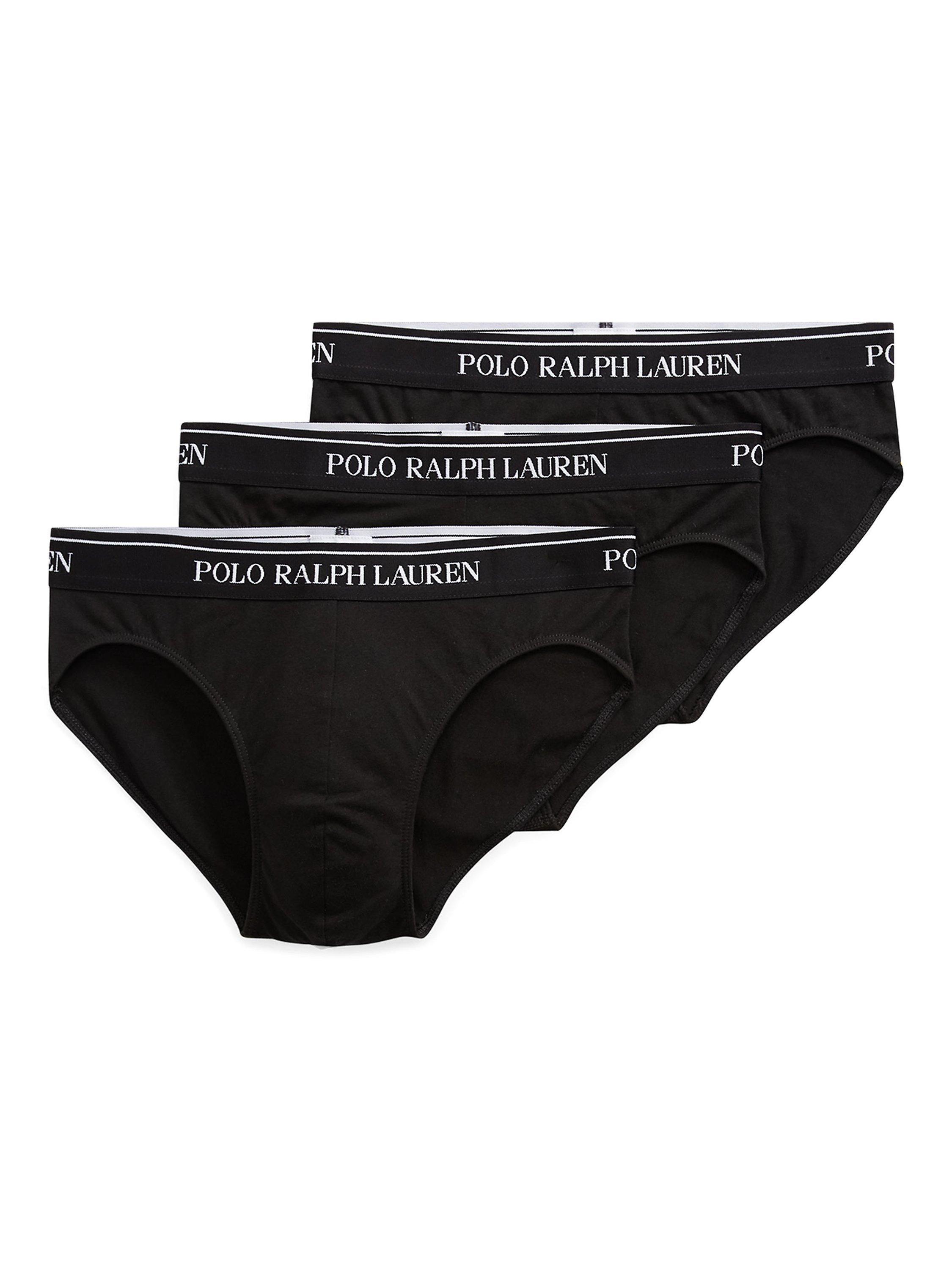 Product image 1 of 2, which shows Polo Ralph Lauren Briefs, Pack of 3, Polo Black, S