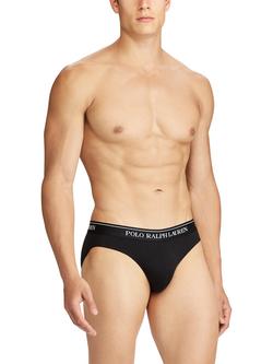 Polo Ralph Lauren Briefs, Pack of 3, Polo Black - view 2, Polo Black